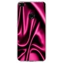 TPU0P8LITE17SOIEROSE - Coque souple pour Huawei P8 Lite 2017 avec impression Motifs soie drapée rose