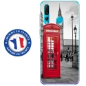 TPU0PSMART19CABINEUK - Coque souple pour Huawei P Smart (2019) avec impression Motifs cabine téléphonique UK rouge
