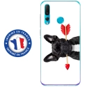 TPU0PSMART19DOGVALENTIN - Coque souple pour Huawei P Smart (2019) avec impression Motifs bulldog valentin