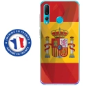 TPU0PSMART19DRAPESPAGNE - Coque souple pour Huawei P Smart (2019) avec impression Motifs drapeau de l'Espagne
