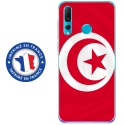 TPU0PSMART19DRAPTUNISIE - Coque souple pour Huawei P Smart (2019) avec impression Motifs drapeau de la Tunisie