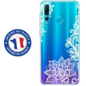 TPU0PSMART19LACEBLANC - Coque souple pour Huawei P Smart (2019) avec impression Motifs Lace blanc