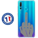TPU0PSMART19MAINDOIGT - Coque souple pour Huawei P Smart (2019) avec impression Motifs doigt d'honneur