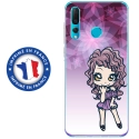 TPU0PSMART19MANGAVIOLETTA - Coque souple pour Huawei P Smart (2019) avec impression Motifs manga fille violetta