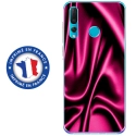 TPU0PSMART19SOIEROSE - Coque souple pour Huawei P Smart (2019) avec impression Motifs soie drapée rose