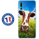 TPU0PSMART19VACHE - Coque souple pour Huawei P Smart (2019) avec impression Motifs vache