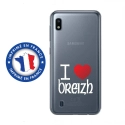 TPU0TPU0A10COEURBREIZH - Coque souple pour Samsung Galaxy A10 avec impression Motifs coeur rouge I Love Breizh