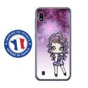 TPU0TPU0A10MANGAVIOLETTA - Coque souple pour Samsung Galaxy A10 avec impression Motifs manga fille violetta
