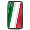 TPU1GOADRAPITALIE - Coque Souple en gel noir pour Wiko Goa avec impression Motifs drapeau de l'Italie