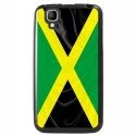 TPU1GOADRAPJAMAIQUE - Coque Souple en gel noir pour Wiko Goa avec impression Motifs drapeau de la Jamaïque