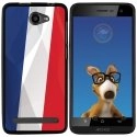 TPU1HELIUM45DRAPFRANCE - Coque Souple en gel noir pour Archos 45 Helium avec impression Motifs drapeau de la France