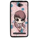 TPU1HELIUM45PETITEFILLE - Coque souple pour Archos 45 Helium 4G avec impression Motifs petite fille manga