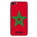 TPU1LENNY2DRAPMAROC - Coque souple pour Wiko Lenny 2 avec impression Motifs drapeau du Maroc