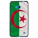 TPU1LUM640DRAPALGERIE - Coque Souple en gel noir pour Microsoft Lumia 640 avec impression Motifs drapeau de l'Algérie