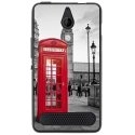 TPU1LUMIA550CABINEUK - Coque souple pour Microsoft Lumia 550 avec impression Motifs cabine téléphonique UK rouge