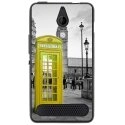 TPU1LUMIA550CABINEUKJAUNE - Coque souple pour Microsoft Lumia 550 avec impression Motifs cabine téléphonique UK jaune