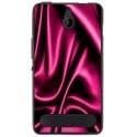 TPU1LUMIA550SOIEROSE - Coque souple pour Microsoft Lumia 550 avec impression Motifs soie drapée rose