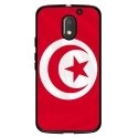 TPU1MOTOE3DRAPTUNISIE - Coque souple pour Motorola Moto E3 avec impression Motifs drapeau de la Tunisie
