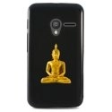 TPU1PIXI340BOUDDHAOR - Coque Souple en gel noir pour Orange Rise-30 avec impression Motifs bouddha or