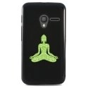 TPU1PIXI340BOUDDHAVERT - Coque Souple en gel noir pour Orange Rise-30 avec impression Motifs bouddha vert