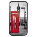 TPU1PIXI340CABINEUK - Coque Souple en gel noir pour Orange Rise-30 avec impression Motifs cabine téléphonique UK rouge