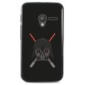 TPU1PIXI340DARKLASER - Coque Souple en gel noir pour Orange Rise-30 avec impression Motifs Dark et sabres lasers