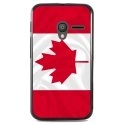 TPU1PIXI340DRAPCANADA - Coque Souple en gel noir pour Orange Rise-30 avec impression Motifs drapeau du Canada