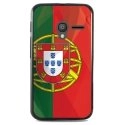 TPU1PIXI340DRAPPORTUGAL - Coque Souple en gel noir pour Orange Rise-30 avec impression Motifs drapeau du Portugal