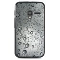 TPU1PIXI340GOUTTEEAU - Coque Souple en gel noir pour Orange Rise-30 avec impression Motifs gouttes d'eau