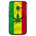 TPU1PIXI340RASTA - Coque Souple en gel noir pour Orange Rise-30 avec impression Motifs rasta