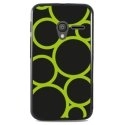 TPU1PIXI340RONDVERT - Coque Souple en gel noir pour Orange Rise-30 avec impression Motifs ronds verts