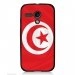 CPRN1MOTOGDRAPTUNISIE - Coque noire pour Motorola Moto G motif drapeau Tunisie