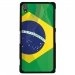 CPRN1Z3PLUSDRAPBRESIL - Coque rigide noire pour Sony Xperia Z3-Plus avec impression Motif drapeau du Brésil