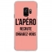 CRYSGALAXYS9APEROROSE - Coque rigide transparente pour Samsung Galaxy S9 avec impression Motifs l'apéro recrute rose