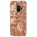 CRYSGALAXYS9ARABESQUEBRONZE - Coque rigide transparente pour Samsung Galaxy S9 avec impression Motifs arabesque bronze