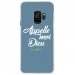 CRYSGALAXYS9DIEUBLEU - Coque rigide transparente pour Samsung Galaxy S9 avec impression Motifs Appelle moi Dieu bleu