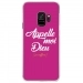 CRYSGALAXYS9DIEUFUSHIA - Coque rigide transparente pour Samsung Galaxy S9 avec impression Motifs Appelle moi Dieu fushia