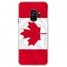 CRYSGALAXYS9DRAPCANADA - Coque rigide transparente pour Samsung Galaxy S9 avec impression Motifs drapeau du Canada