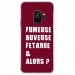 CRYSGALAXYS9FUMEUSEBORDEAU - Coque rigide transparente pour Samsung Galaxy S9 avec impression Motifs fumeuse et alors bordeau