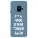 CRYSGALAXYS9RAISONBLEU - Coque rigide transparente pour Samsung Galaxy S9 avec impression Motifs marre d'avoir raison bleu