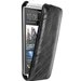 STCFLIPROMALINEONEM - Etui rabat en cuir véritable roma linea noir HTC One Mini