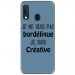 TPU0A40BORDELIQUEBLEU - Coque souple pour Samsung Galaxy A40 avec impression Motifs Je ne suis pas bordélique bleu