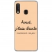 TPU0A40CHIANTEBEIGE - Coque souple pour Samsung Galaxy A40 avec impression Motifs Avant, j'étais chiante beige