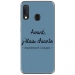 TPU0A40CHIANTEBLEU - Coque souple pour Samsung Galaxy A40 avec impression Motifs Avant, j'étais chiante bleu