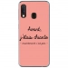 TPU0A40CHIANTEROSE - Coque souple pour Samsung Galaxy A40 avec impression Motifs Avant, j'étais chiante rose