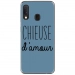 TPU0A40CHIEUSEBLEU - Coque souple pour Samsung Galaxy A40 avec impression Motifs Chieuse d'Amour bleu