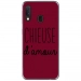 TPU0A40CHIEUSEBORDEAU - Coque souple pour Samsung Galaxy A40 avec impression Motifs Chieuse d'Amour bordeau