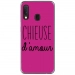 TPU0A40CHIEUSEFUSHIA - Coque souple pour Samsung Galaxy A40 avec impression Motifs Chieuse d'Amour fushia