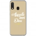 TPU0A40DIEUTAUPE - Coque souple pour Samsung Galaxy A40 avec impression Motifs Appelle moi Dieu taupe