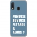 TPU0A40FUMEUSEBLEU - Coque souple pour Samsung Galaxy A40 avec impression Motifs fumeuse et alors bleu